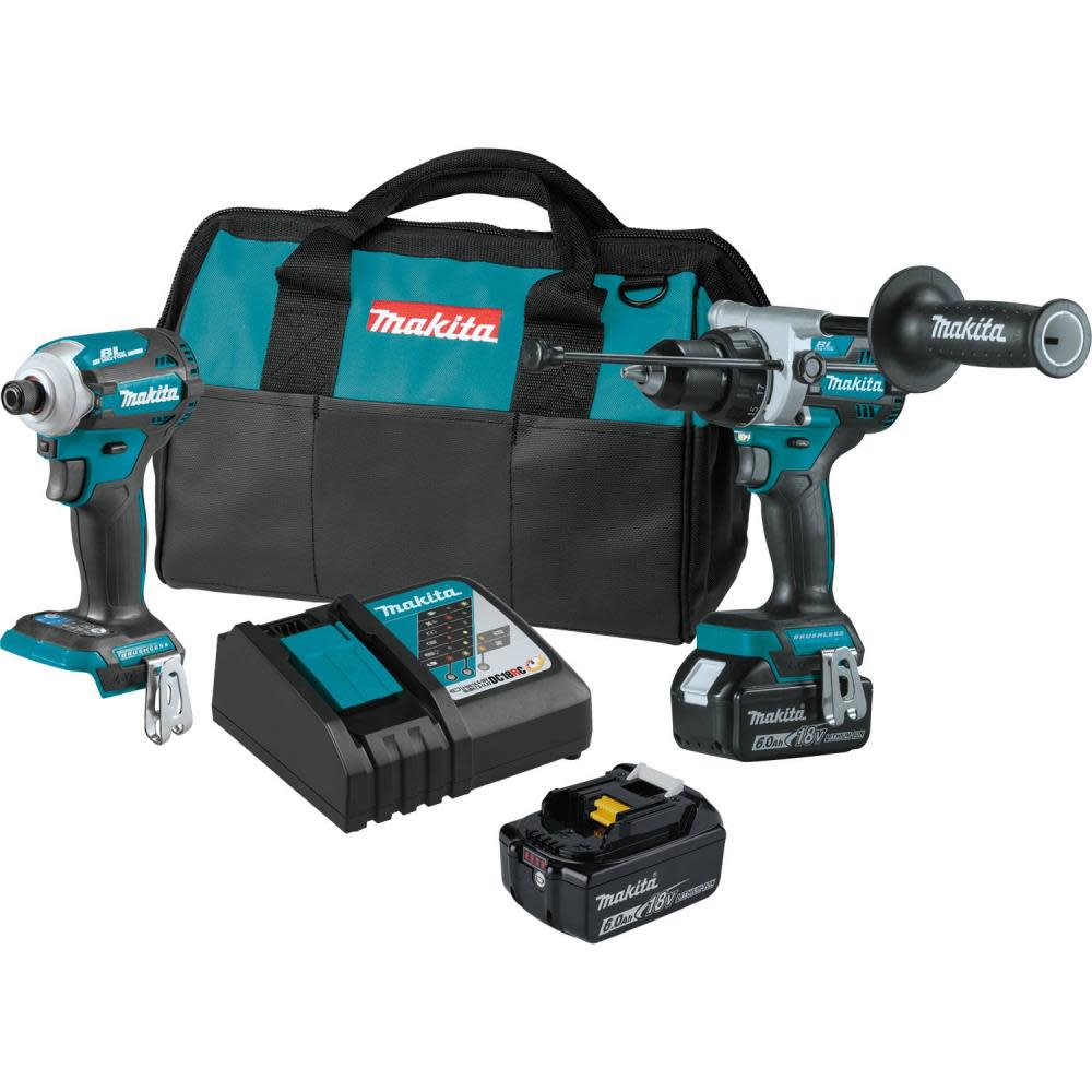 Makita 18V LXT 2 Piece Combo Kit Lithium Ion Brushless Cordless XT288G from Makita