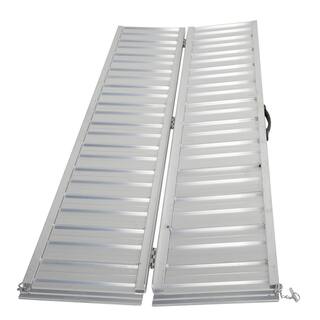 Karl home 6 ft. Portable Aluminum Threshold Ramp Fit For Wheelchair Scooter Doorway Access Door Anti Slip Ramp 626787690816