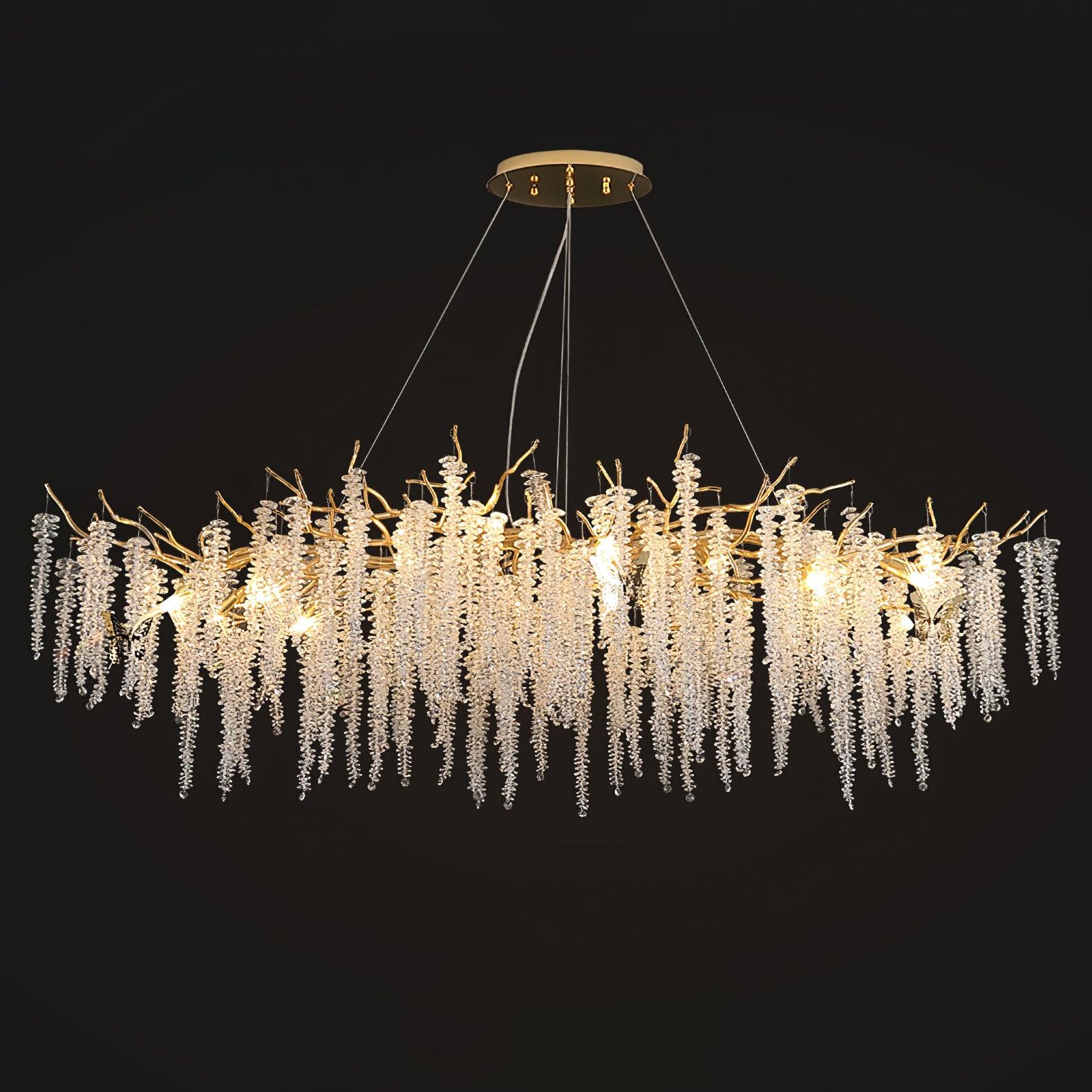 Wisteria Flower Crystal Chandelier