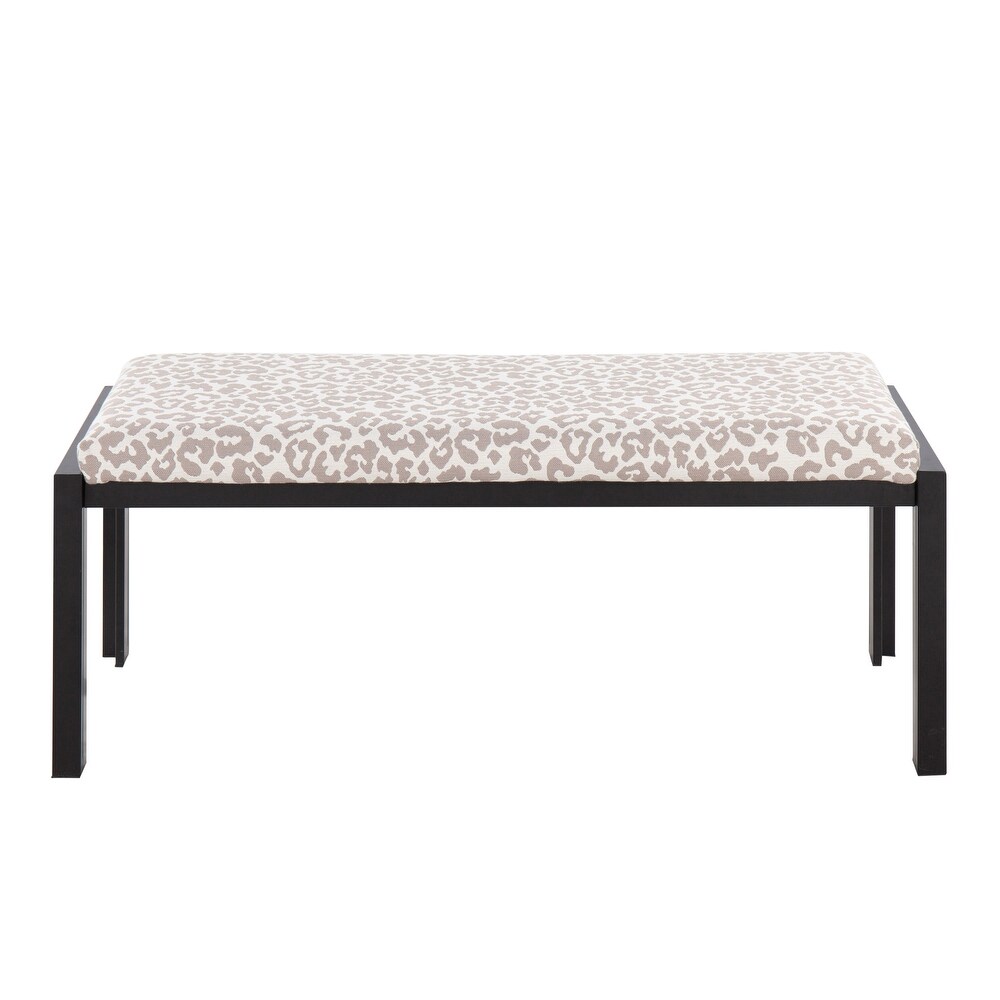 Strick   Bolton Forrest Black Upholstered Bench