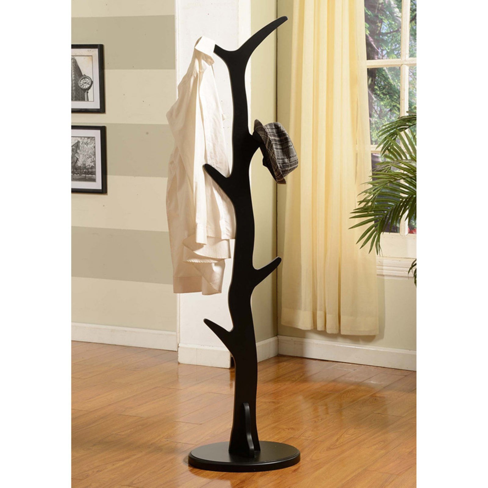 KandB Furniture Wooden Tree Coat Rack - 65 H in.