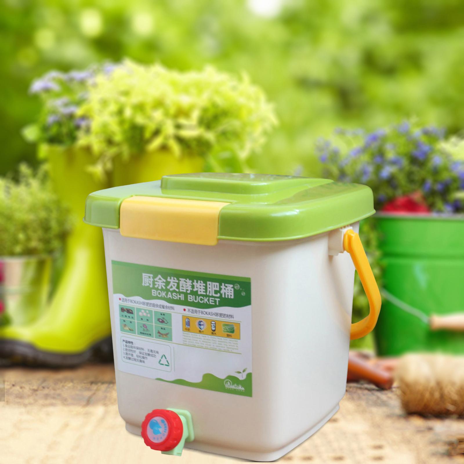 12L Indoor Compost Bin,Household Compost Box with Lid Container,Fermentation Tank,Kitchen Waste Compost Bucket for Food Waste