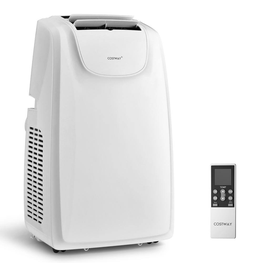 Costway 11500 BTU ASHRAE Dual Hose Portable Air Conditioner 3-in-1 AC Unit 400 Sq. Ft. wRemote Control FP10234US-WH