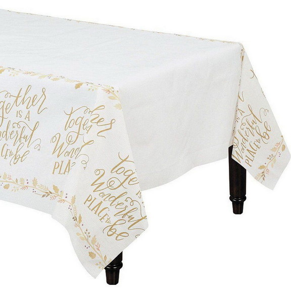 Amscan 627722 Always Be Thankful Table Cover   NS