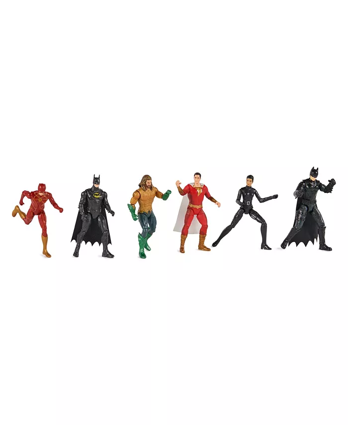 DC Comics Dc Theatrical Multi-Pack Limited Edition  6 Iconic Super Hero Action Figures 4 Tall