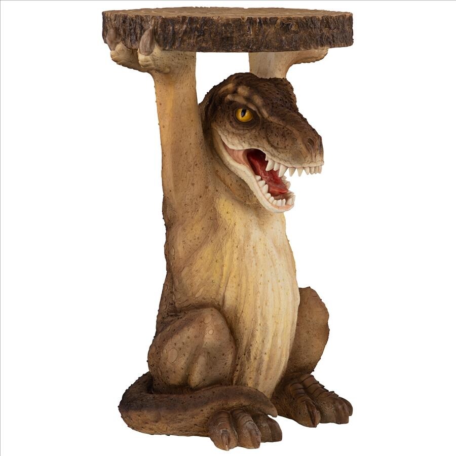 Design Toscano Tyrant T Rex Sculptural Dinosaur Side Table