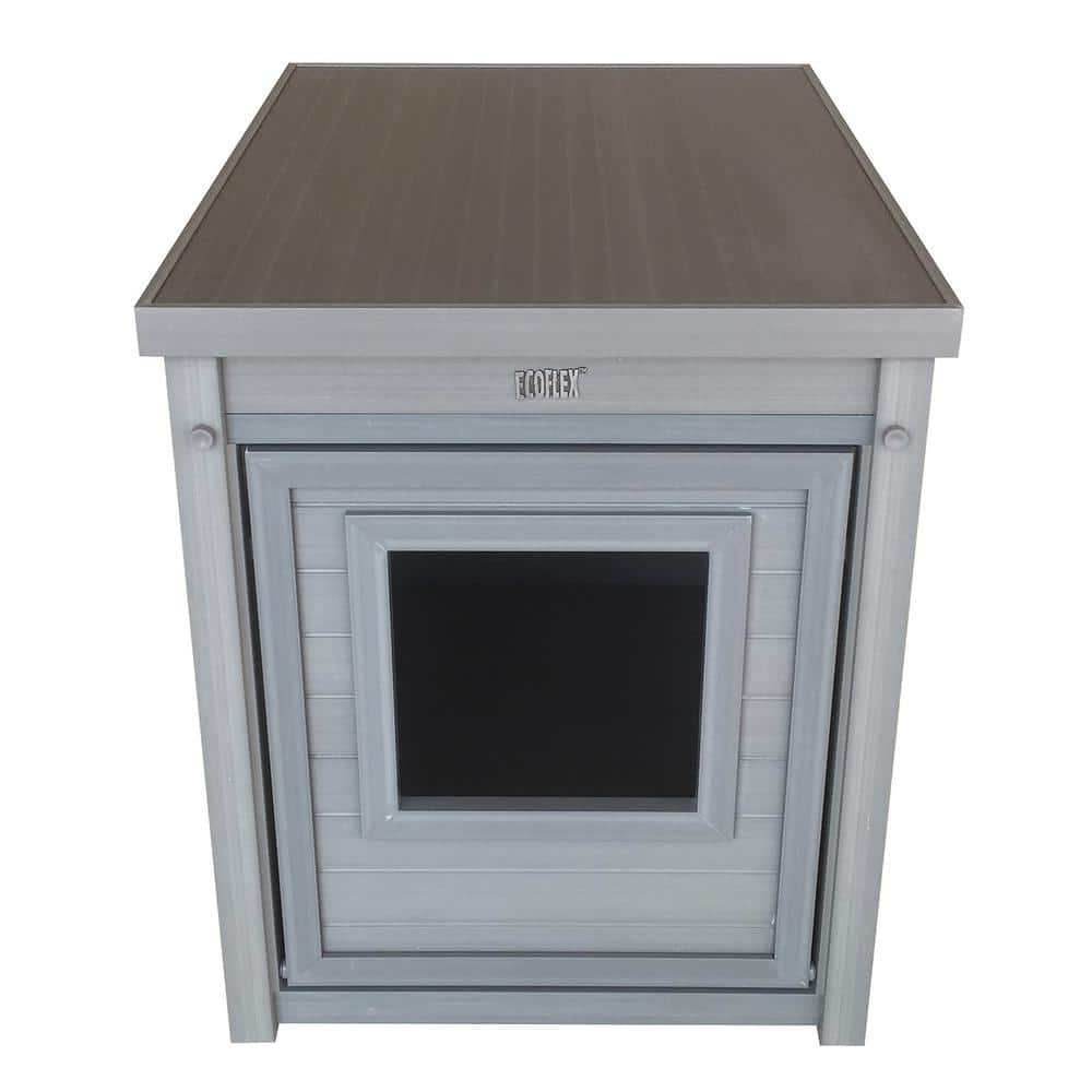 New Age Pet ECOFLEX Litter Box Cover End Table in Grey EHLB801-05