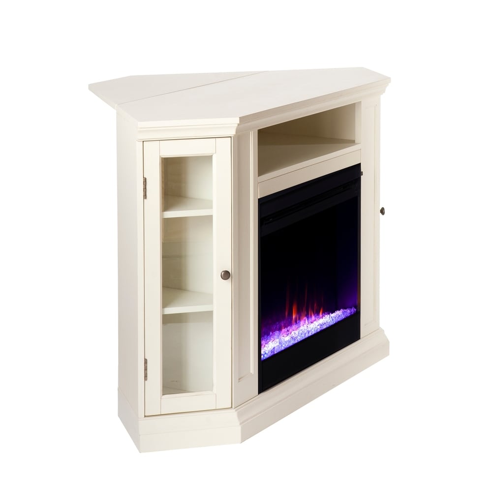 SEI Furniture Cabot Cherry Convertible Color Changing Fireplace