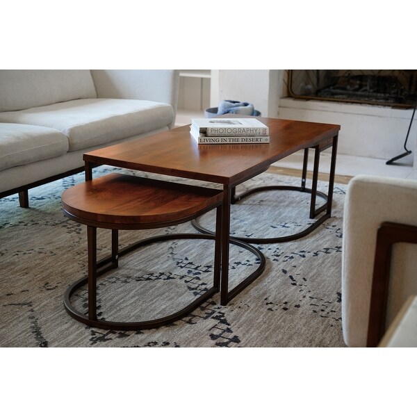 Posh Pollen Luton Coffee Table with Nesting Tables