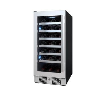 Avallon Dual Zone 27-Bottle Built-In Wine Cooler AWC152SZLH