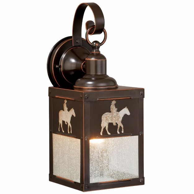 Vaxcel Trail 1 Light Sconce Burnished Bronze