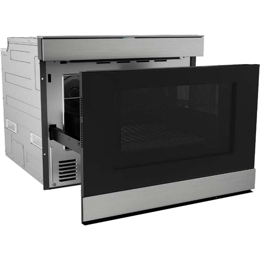 Sharp 24-inch, 1.4 cu.ft. Built-in Microwave Drawer with Convection Technology SMD2499FSC