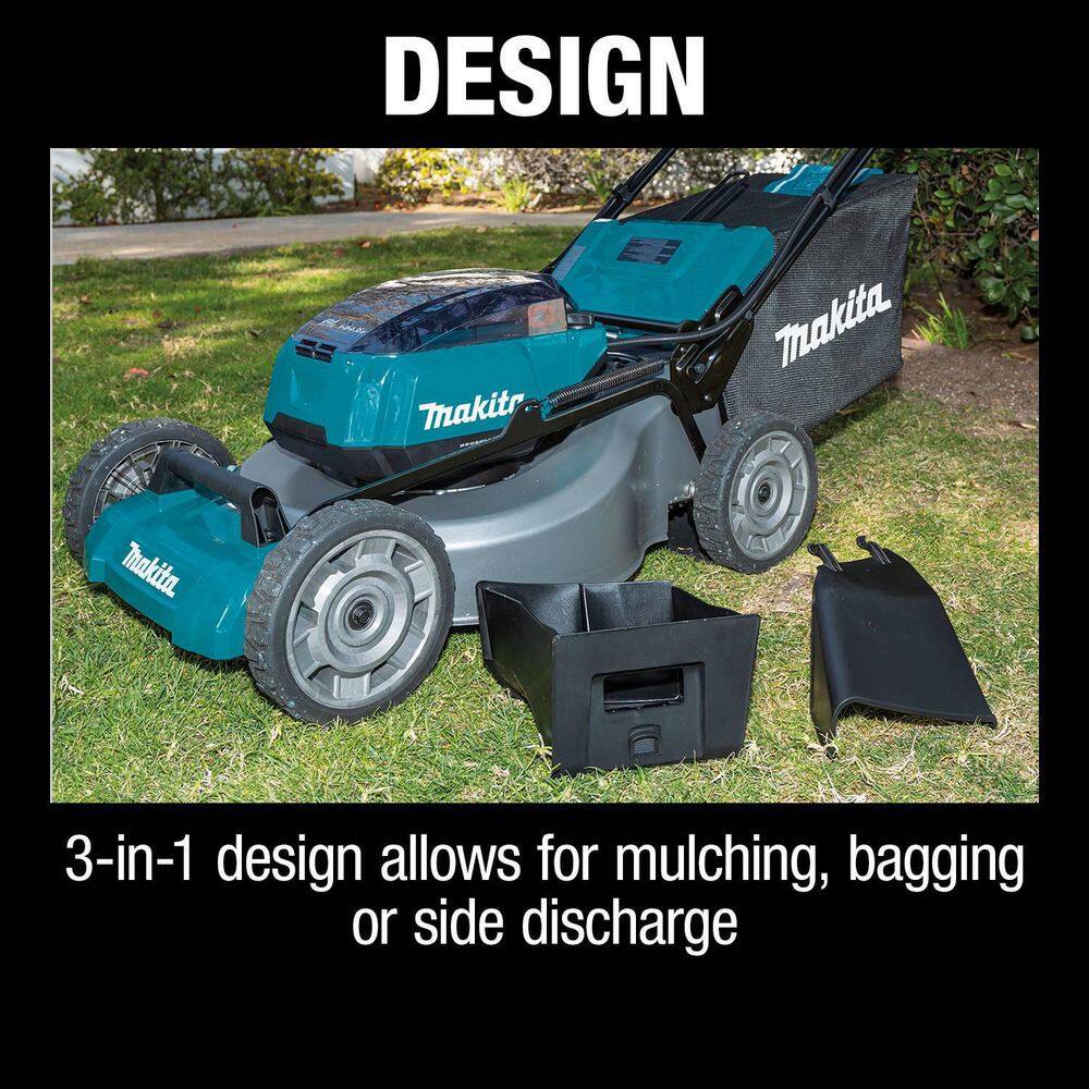 Makita 21 in. 18-Volt X2 (36V) LXT Lithium-Ion Cordless Walk Behind Self Propelled Lawn Mower Tool Only XML08Z