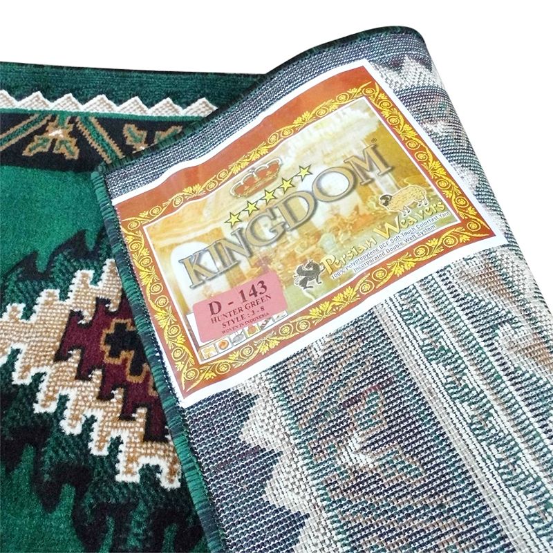 Masada Rugs Masada Rugs 2'x7' Southwest Native American Décor Area Rug in Hunter Green - Design D143