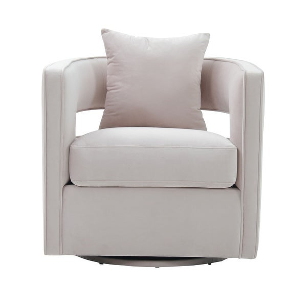 Kennedy Modern Accent Velvet Swivel Chair