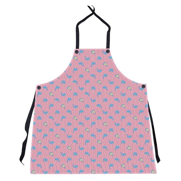 Whales Pattern Apron - 27 x 30