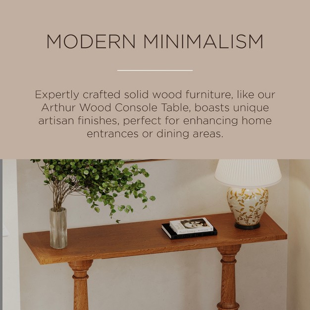 Maven Lane Arthur Traditional Wooden Console Table