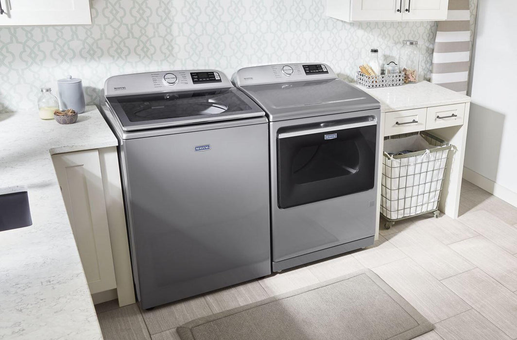 Maytag MVW7230HC 6 Cu Ft High Efficiency Top Load Washer In Metallic