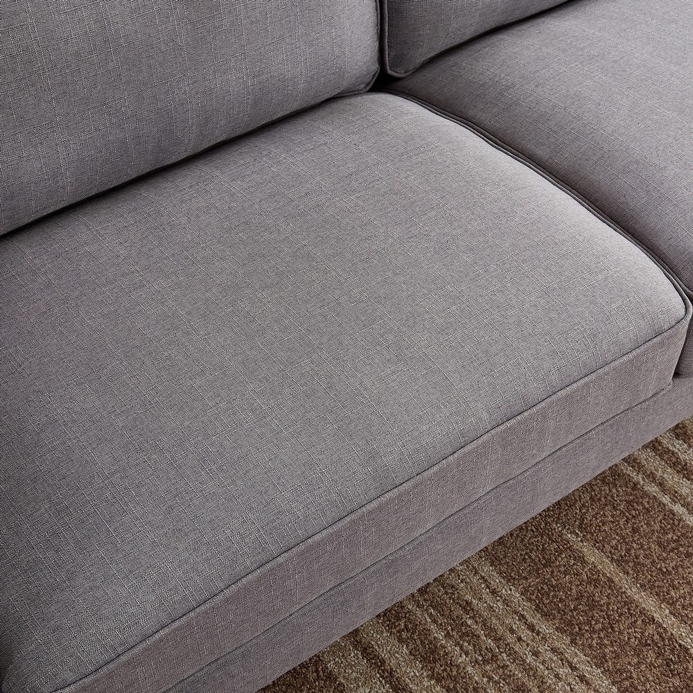 Atley Square Arm Modern Linen Sofa