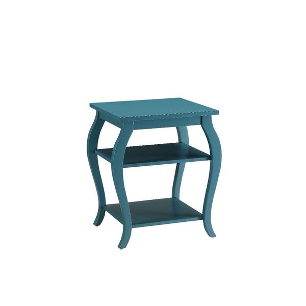 Pop of Color Bow Leg End or Side Table