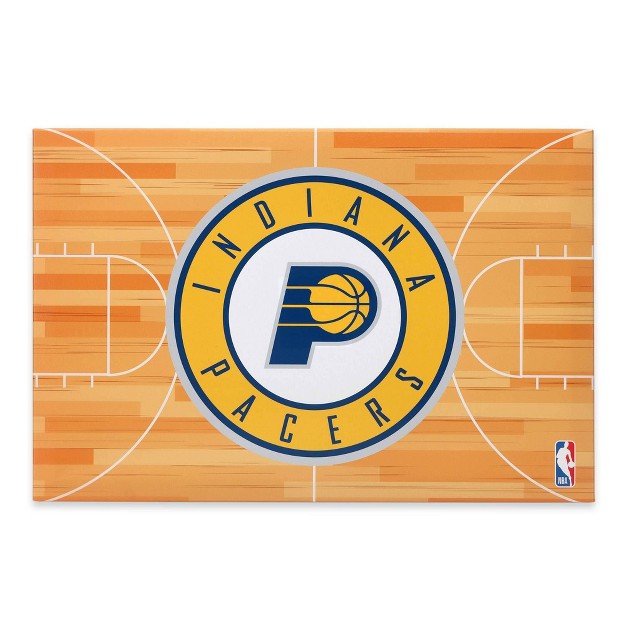 Nba Indiana Pacers Court Canvas Wall Sign