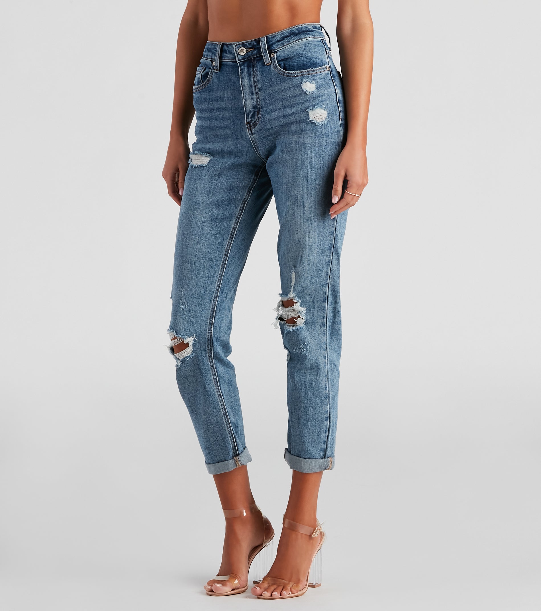 Amanda High-Rise Boyfriend Jeans by Windsor Denim