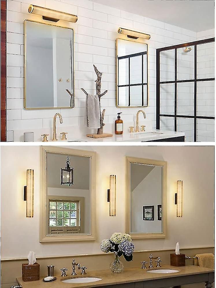 Bathroom Light， Led Bathroom Light， Dimmable Wall Mounted Vanity Light Acrylic Bathroom Mirror Headl