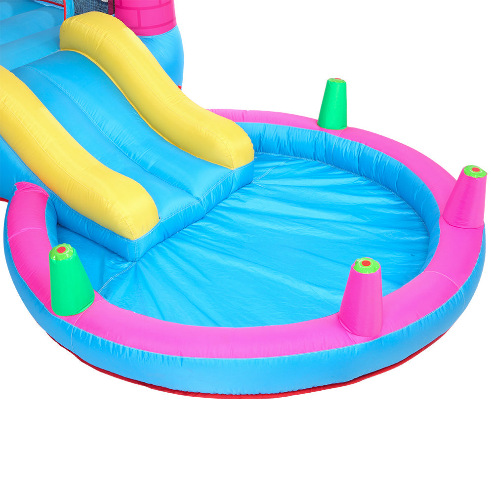 Winado Kids Inflatable Bounce House Jumper with Water Slide / Pool / Water Splash / Air Blower