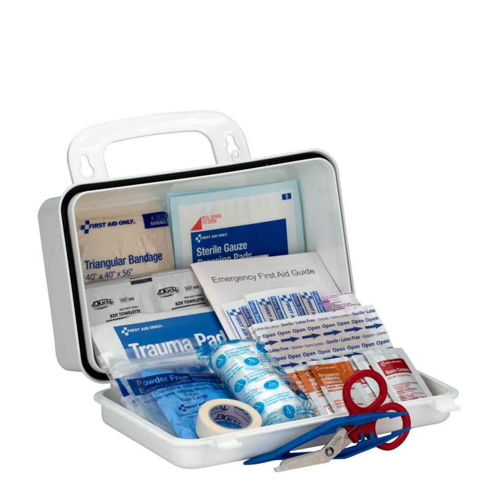 First Aid Only Contractor First Aid Kit 10 Person Plastic Case