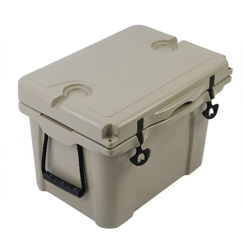 Portable Stainless Steel Plastic Ice Storage Boxes ice cooler box With Wheels