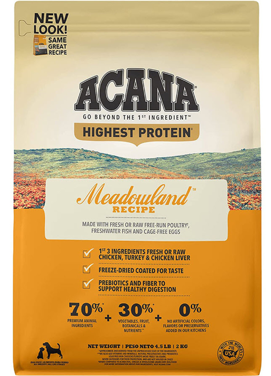 Acana Meadowland Grain Free Dog Food