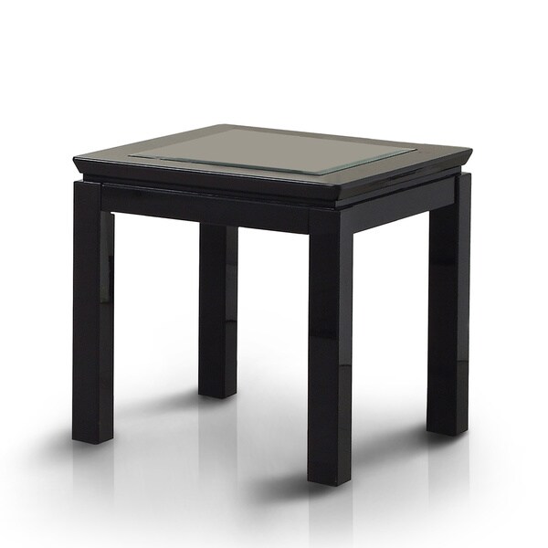 Furniture of America Dia Contemporary 22-inch Glossy Square Side Table