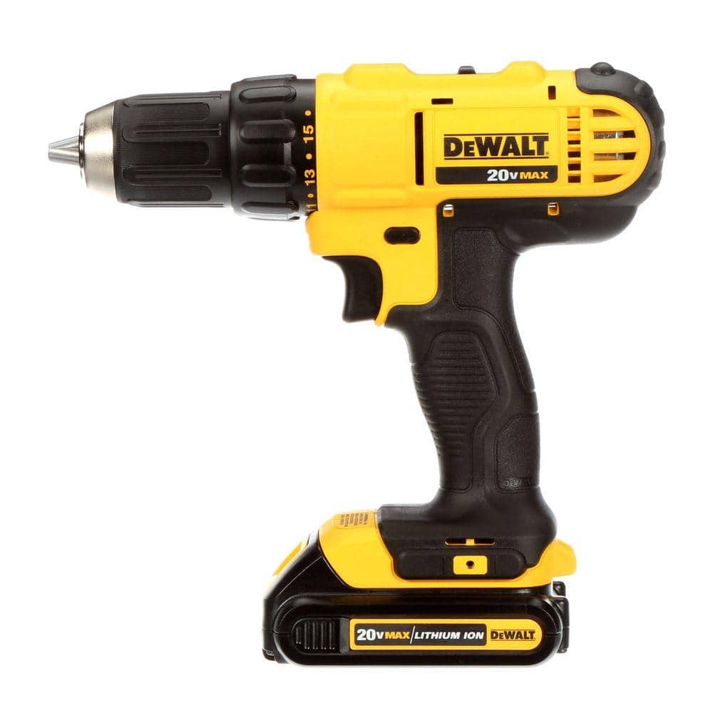 DEWALT 20V MAX Cordless 1/2 in. Drill/Driver, (2) 20V 1.3Ah Batteries, Charger and Bag DCD771C2