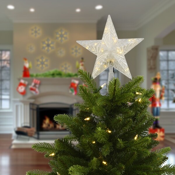 National Tree Company 10 in.Tree Top Star for Artificial Trees with Dual Color Lights