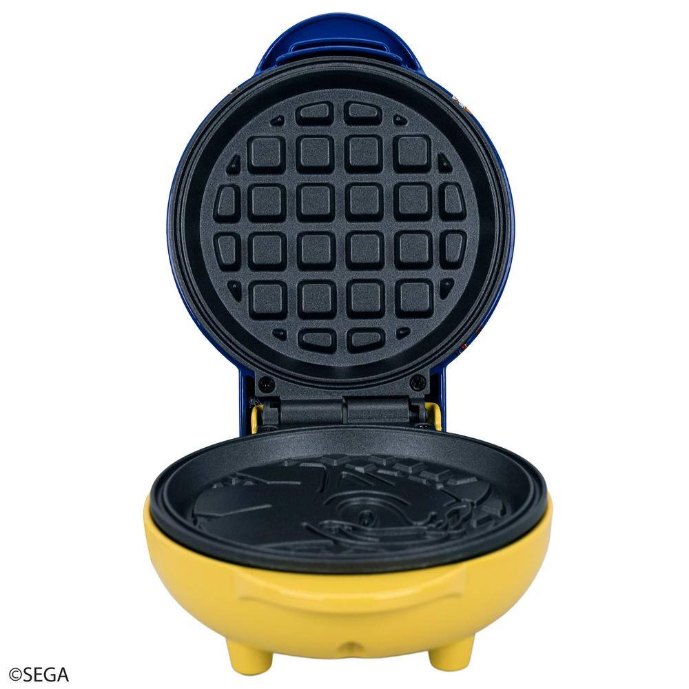 Uncanny Brands Sega Sonic the Hedgehog Blue American Mini Waffle Maker WM3-SEG-SN1