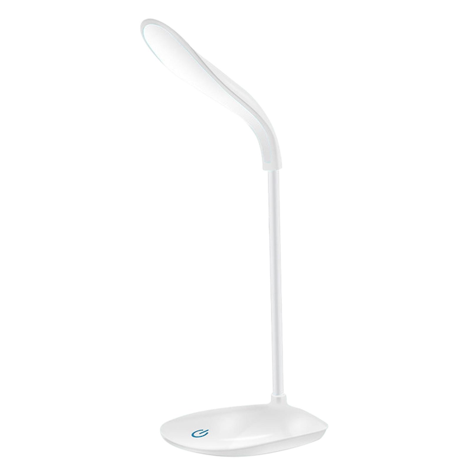 Rechargeable Led Desk Lamp Portable Usb Charging and Plug-in 360 Flexible Hose Reading Lamp Students Children Soft Light Eye-caring Touching Control Tab