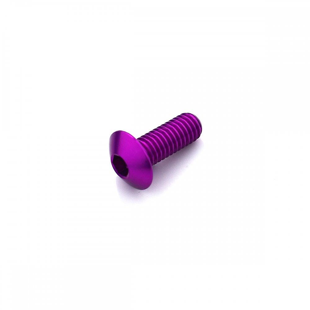 Racebolt Aluminium Dome Head Bolt M5 X 0.8mm X 16mm XS Head Violet