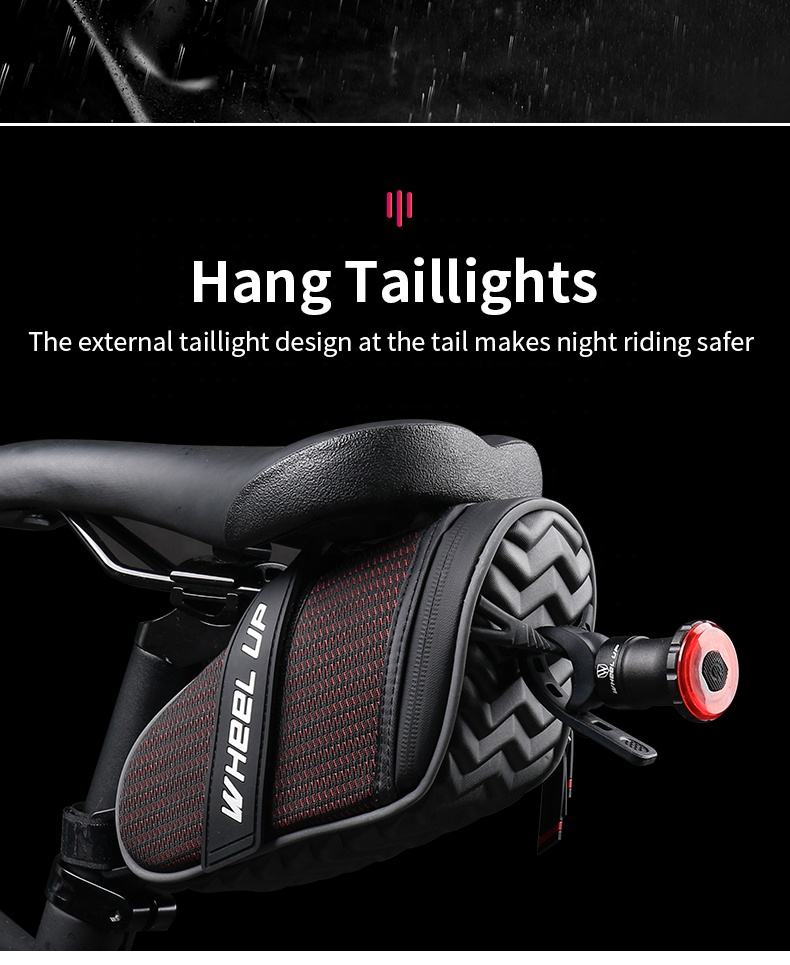 WHEEL UP Rainproof Riding Sport Large Capacity Pannier Cycling Bike Tail Bicycle Saddle Bag