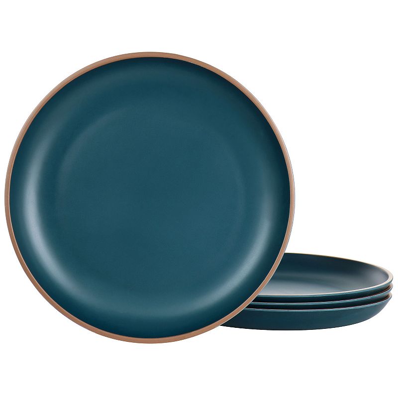 Gibson Home Rockabye 4 Piece Melamine Dinner Plate Set