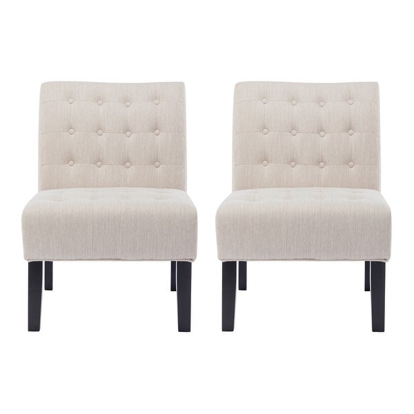 Lewis Fabric Tufted Accent Chair by Christopher Knight Home