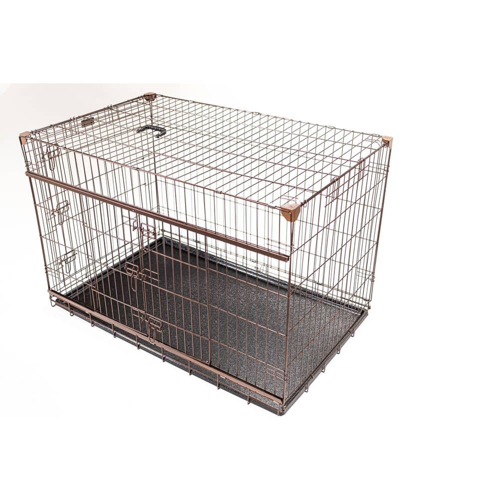 Lucky Dog  Dwell Series 48 in. Crate with Sliding Door - Bronze Finish ZW51548-UR1510