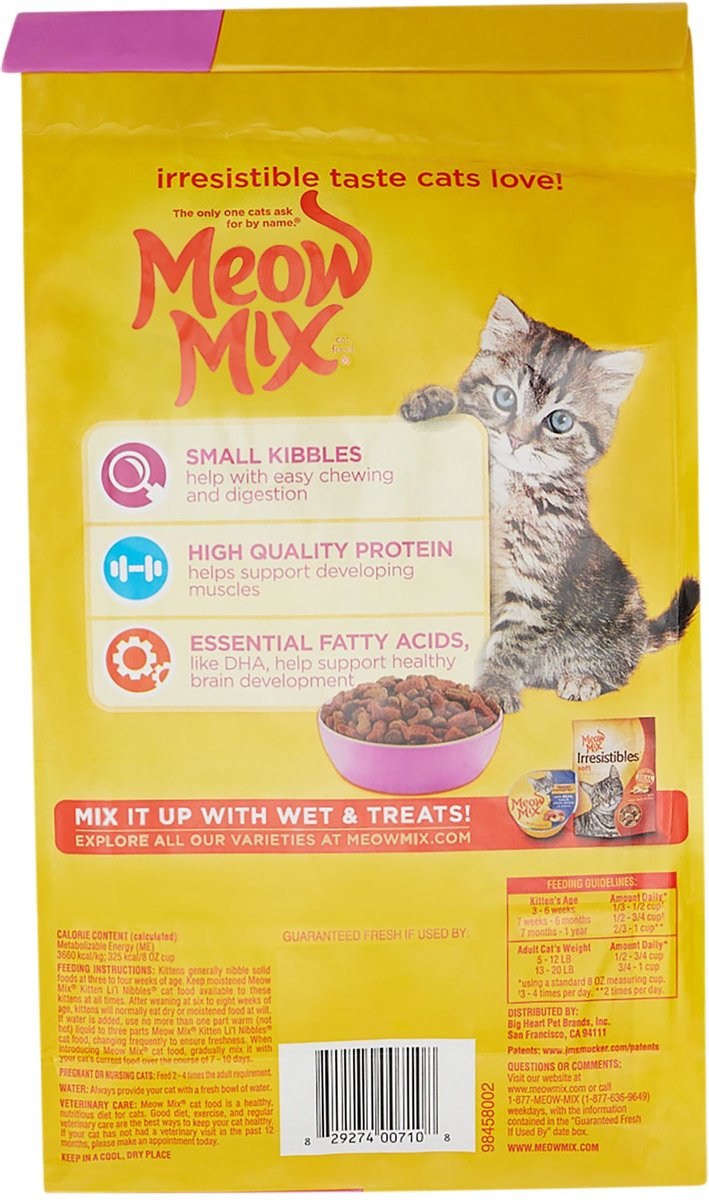 Meow Mix Kitten Li'l Nibbles Dry Cat Food