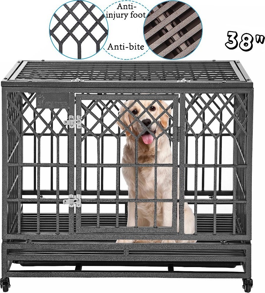 SMONTER Heavy Duty Dog Crate