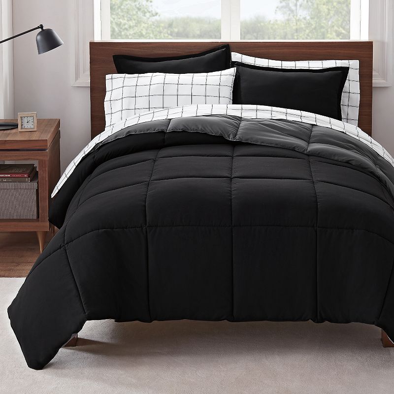 Serta? Simply Clean Antimicrobial Reversible Comforter Set with Sheets