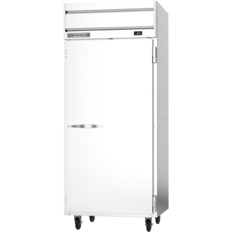 Beverage-Air HRS1WHC-1S Reach-In Refrigerator， Horizon Series， 1-Section (Wide)， 1 Solid Door， Gray Sides