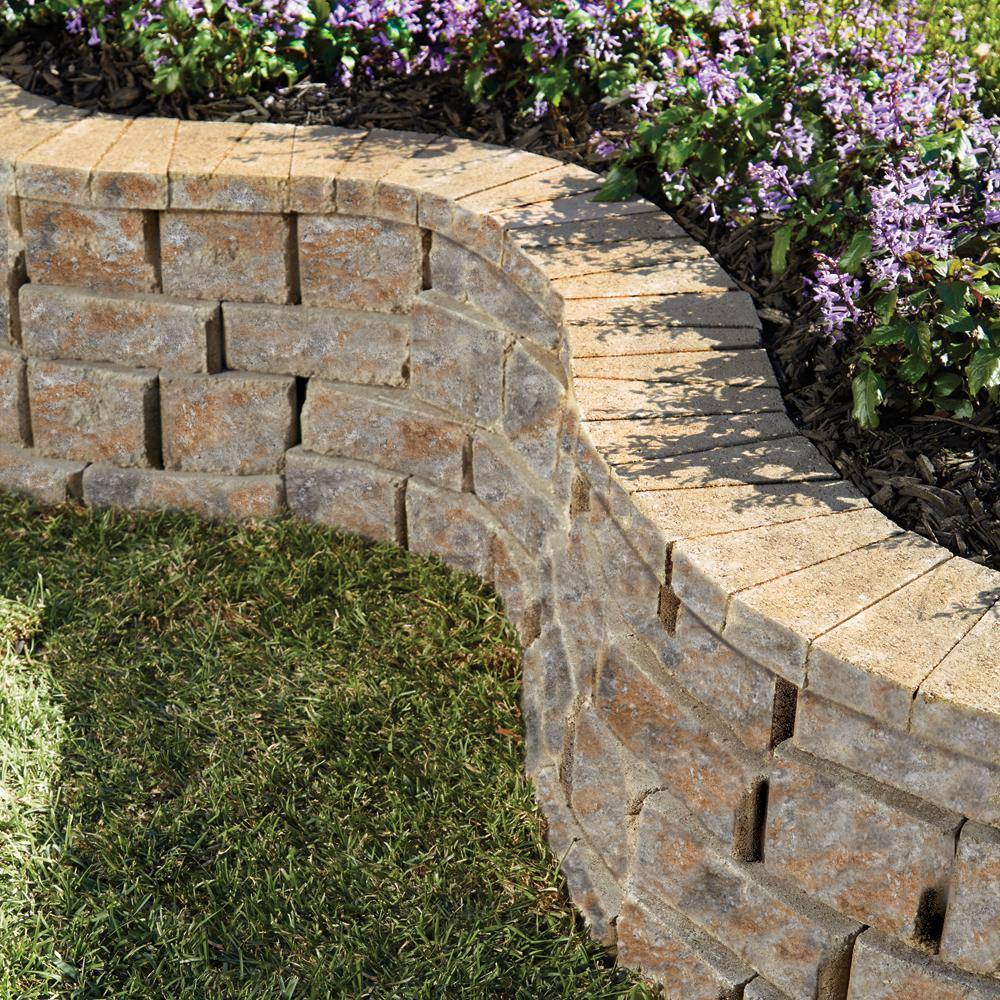 Pavestone RockWall Large 6 in. x 17.5 in. x 7 in. Yukon Concrete Retaining Wall Block 79850