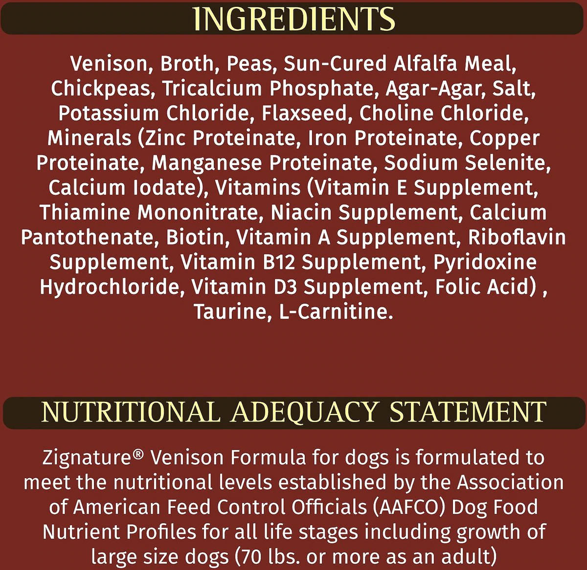 Zignature Venison Limited Ingredient Formula Grain-Free Canned Dog Food 13-oz case of 12