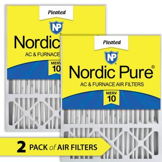 Nordic Pure 20 in. x 25 in. x 5 in. HoneywellLennox Replacement Air Filter MERV 10 (2-Pack) 20x25x5HM10-2