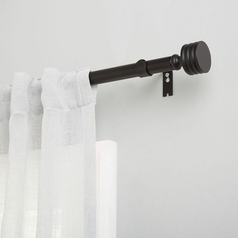 Exclusive Home Lucero 1 Window Curtain Rod and Finial Set