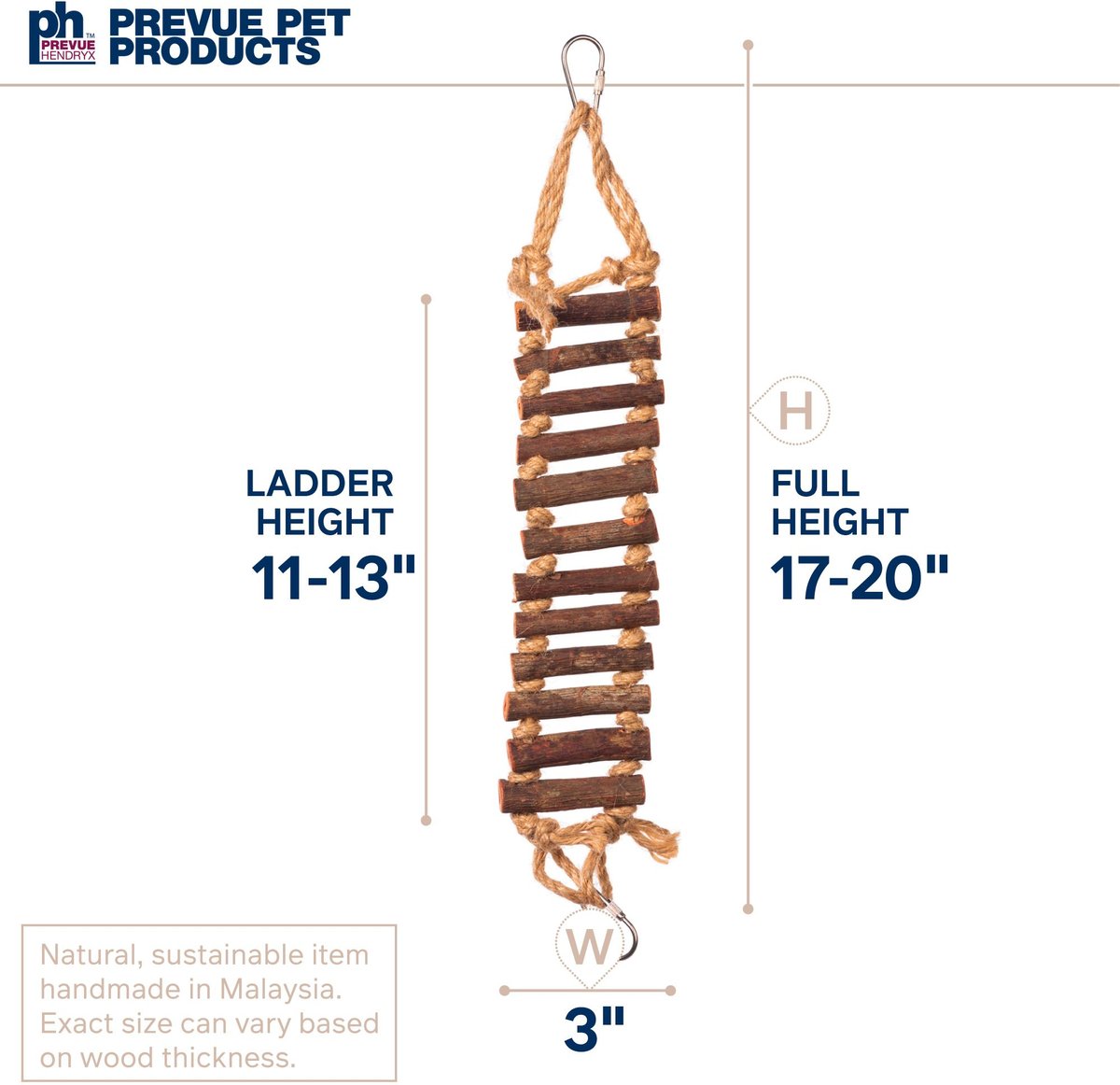 Prevue Pet Products Naturals Rope Ladder Bird Toy